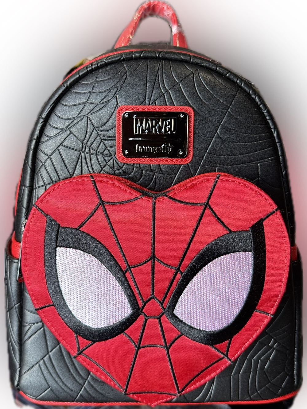 Loungefly Marvel Spider-Man Heart Pocket Mini Backpack
